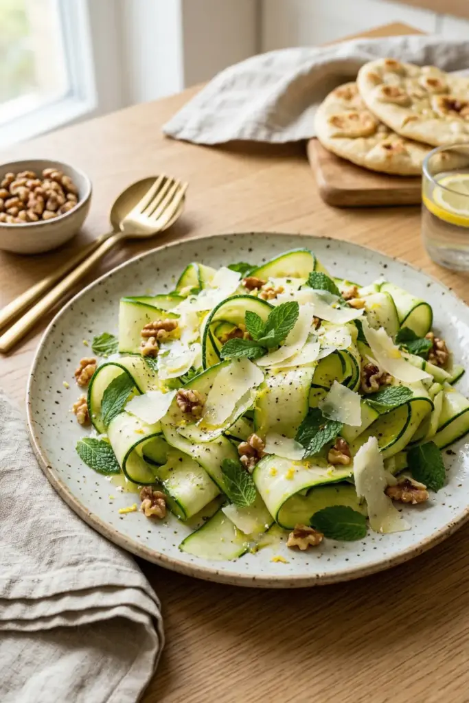 Zucchini Ribbon Salad with Mint