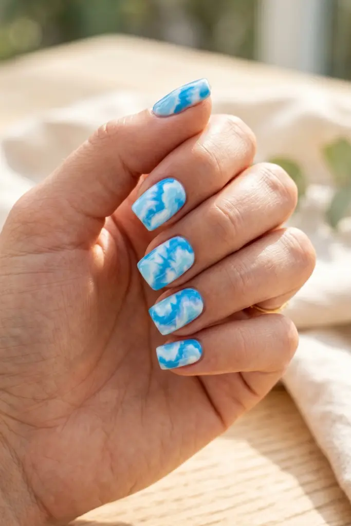 blue-white-tie-dye-summer-nails