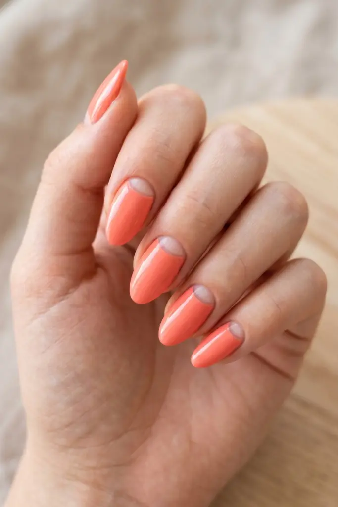 coral-half-moon-manicure-bare-cuticle