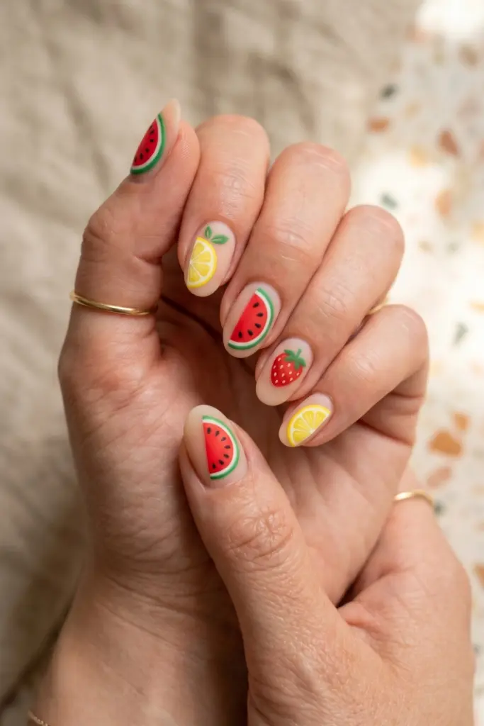 fruit-punch-summer-nail-designs