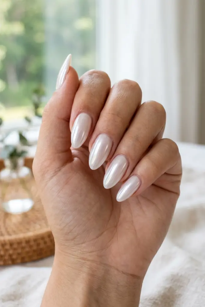 glazed-donut-nails-simple-baddie-summer-nails