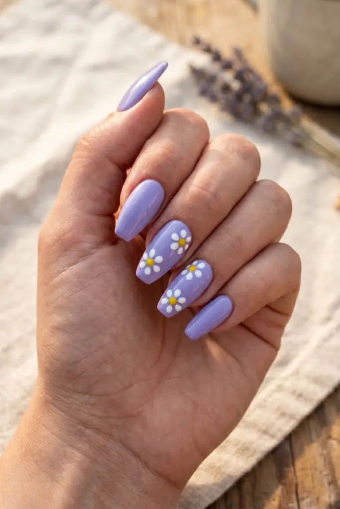 lavender-daisy-flower-accents-simple-baddie-summer-nails