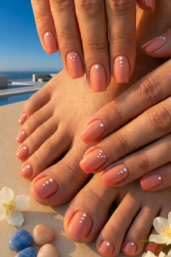 minimalist-white-dots-simple-nails-toes-summer