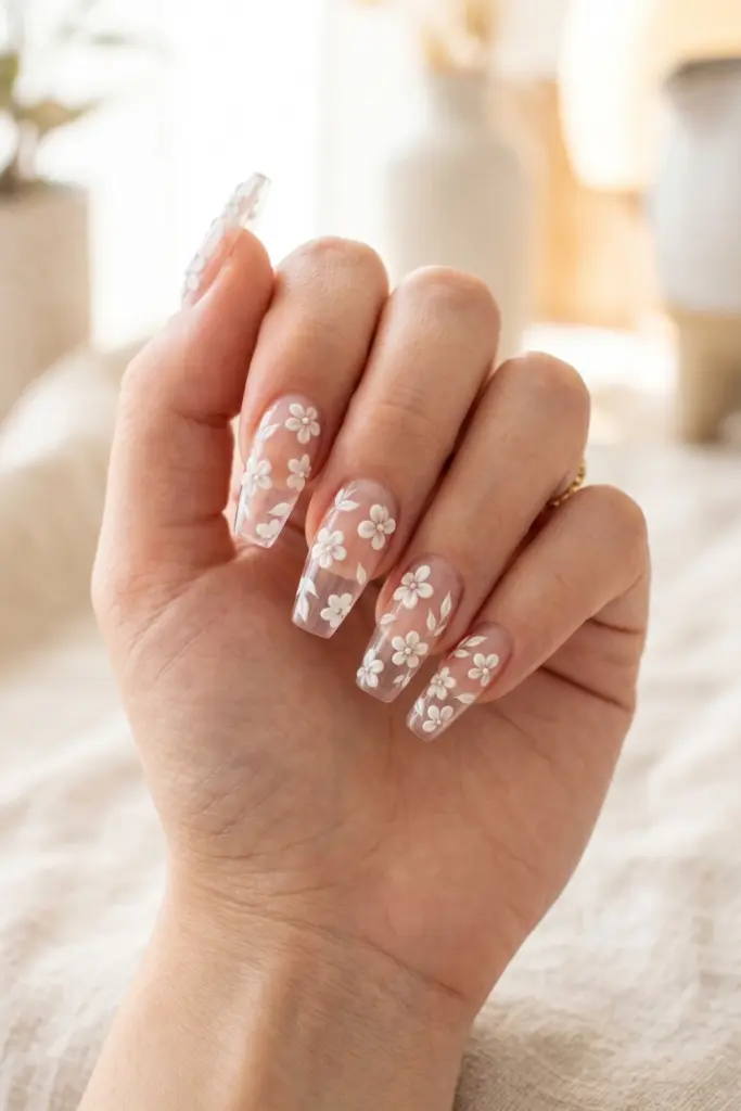 pastel-floral-mix-ombre-coffin-nails-mint-peach-lilac-flowers