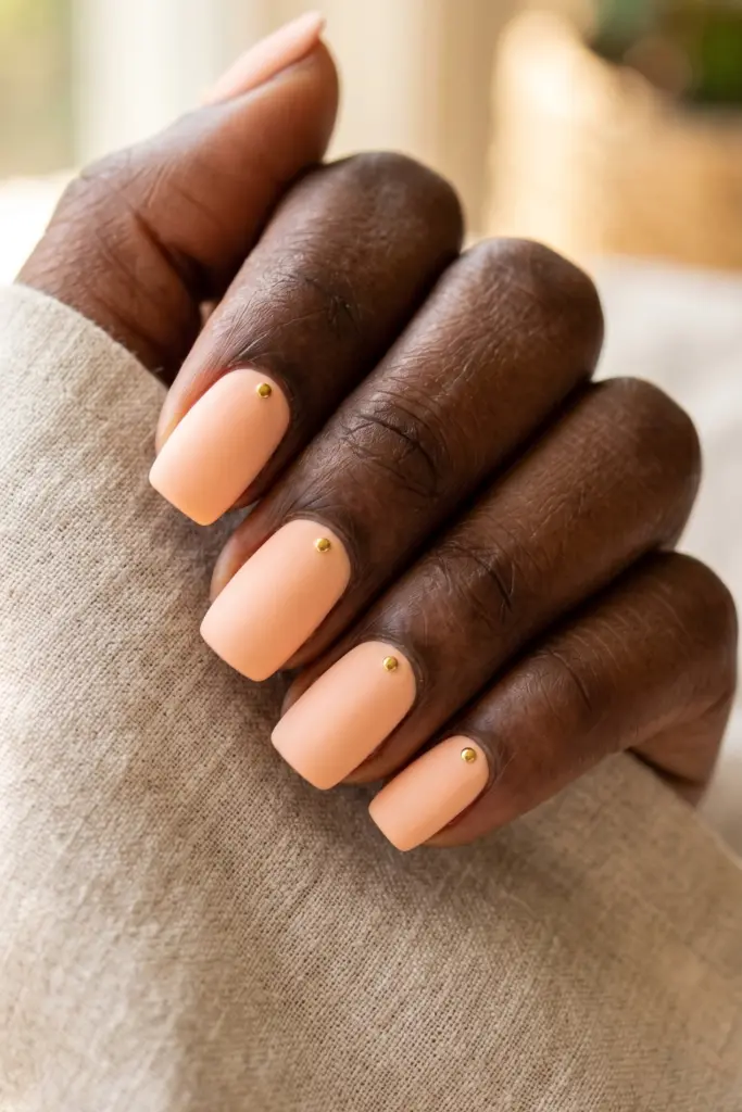 peach-matte-gold-studs-peachy-keen-luxe
