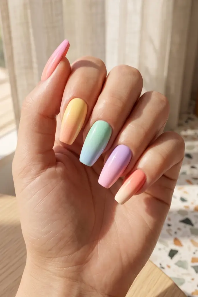 rainbow-sherbet-acrylic-ombre-summer-nails
