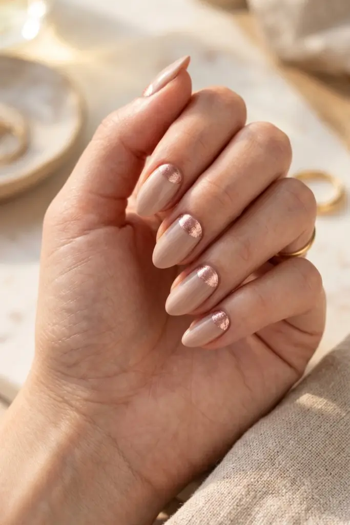 rose-gold-half-moon-summer-nails-trends