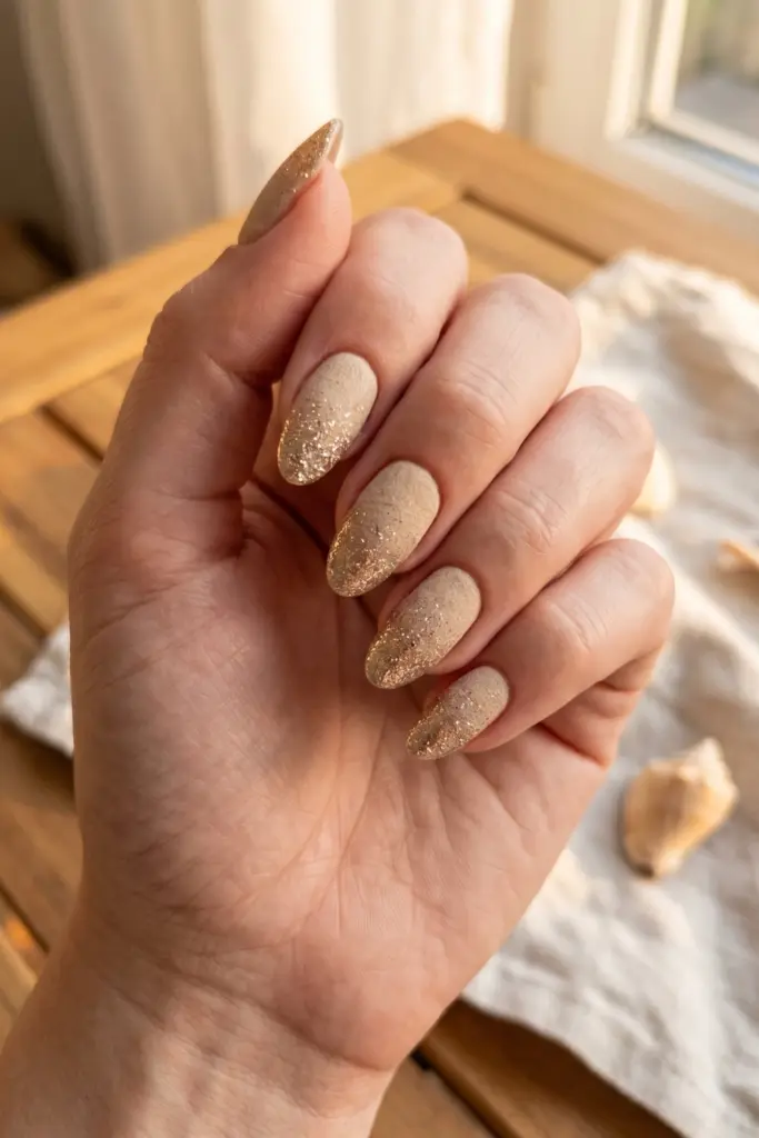 sandy-beach-gradient-golden-hour-grit-nails