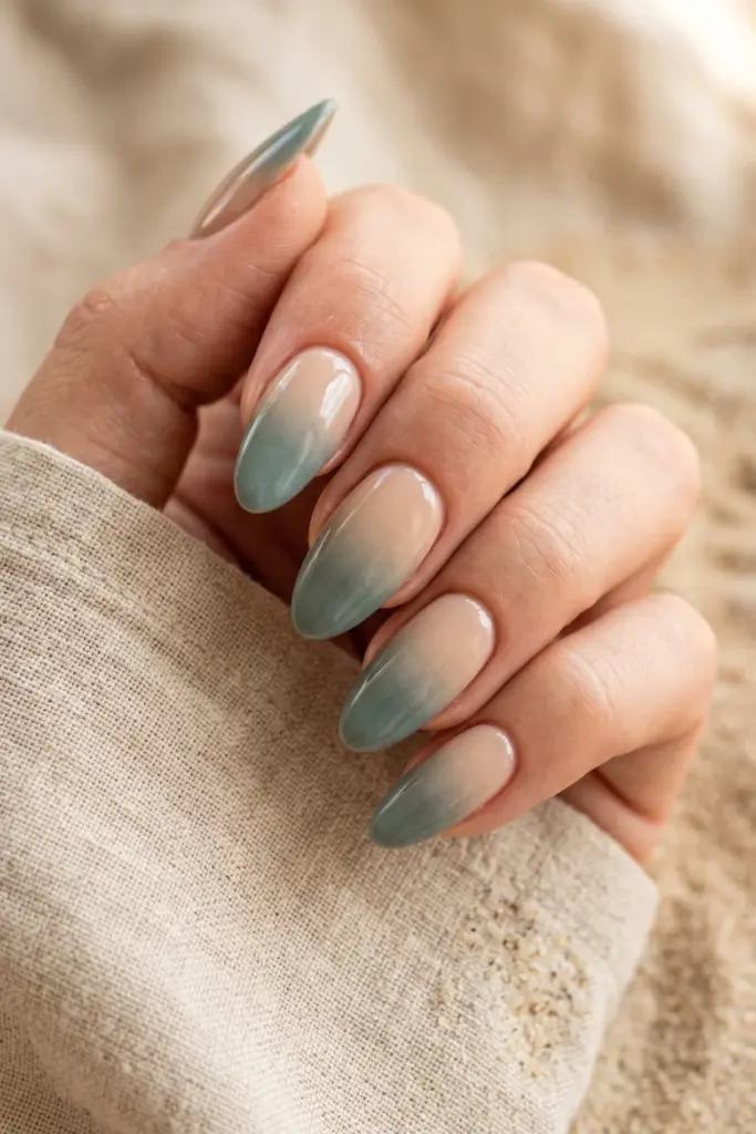 seafoam-to-sand-acrylic-ombre-summer-nails