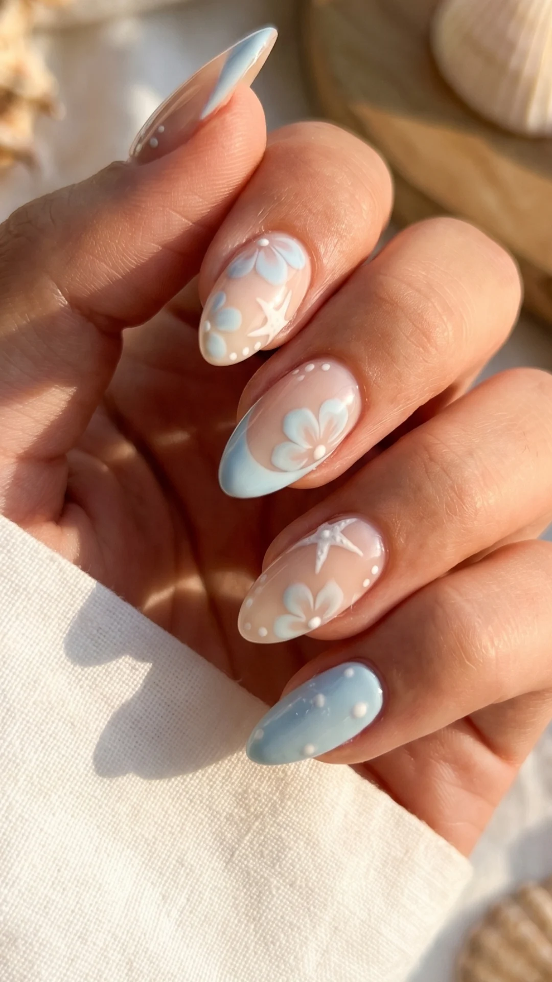 Simple Beach Nails Summer Nail Designs for a Fun Coastal Look