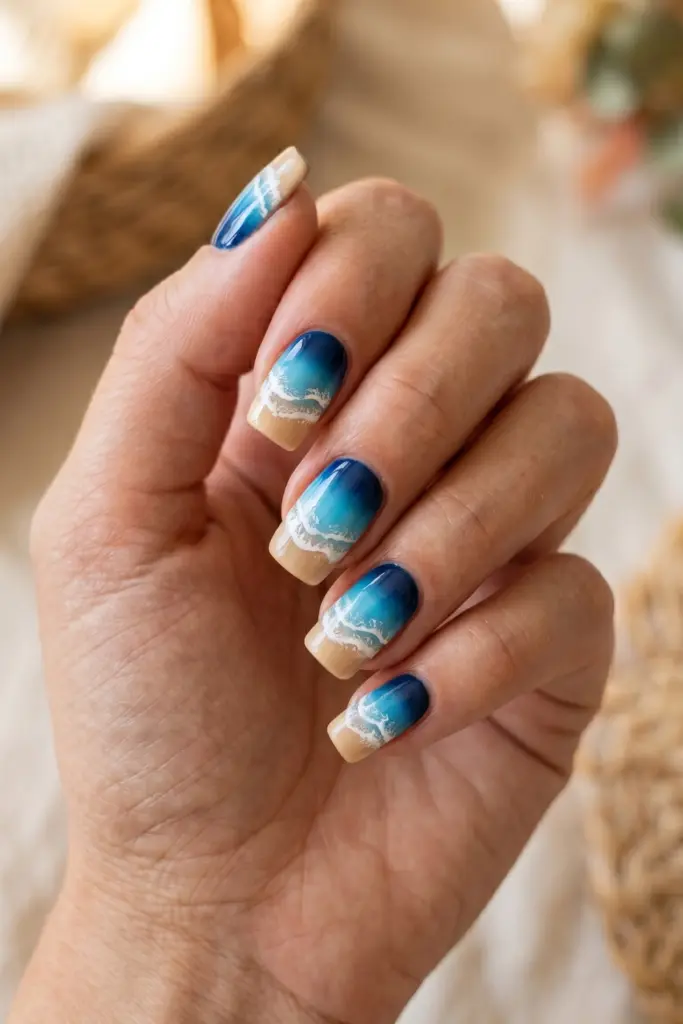 simple-crazy-summer-nail-designs-beach-waves