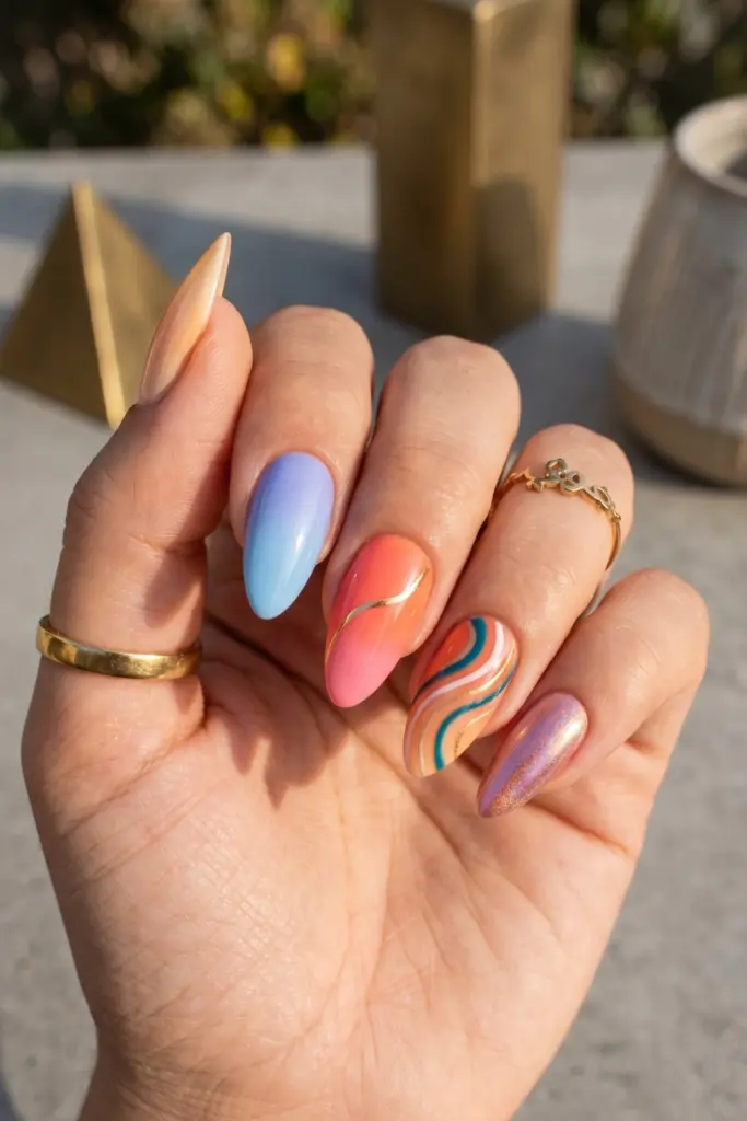 sunset-gradient-simple-almond-summer-nails