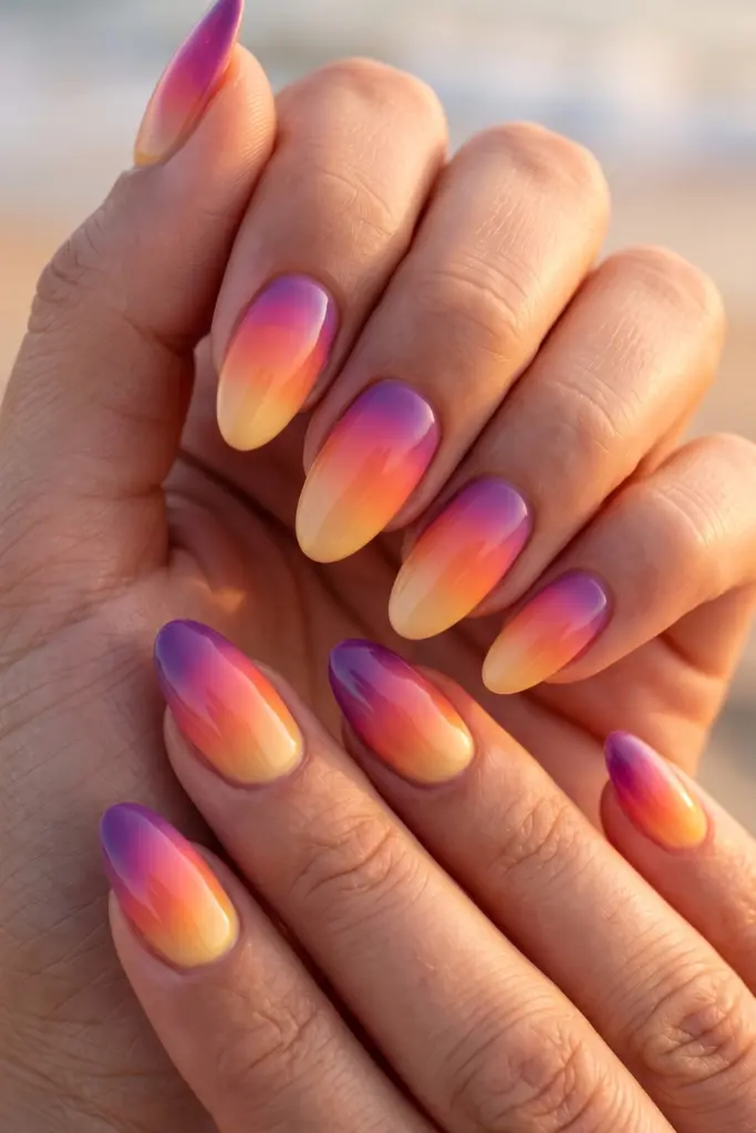 sunset-ombre-tequila-sunrise-nails-tips