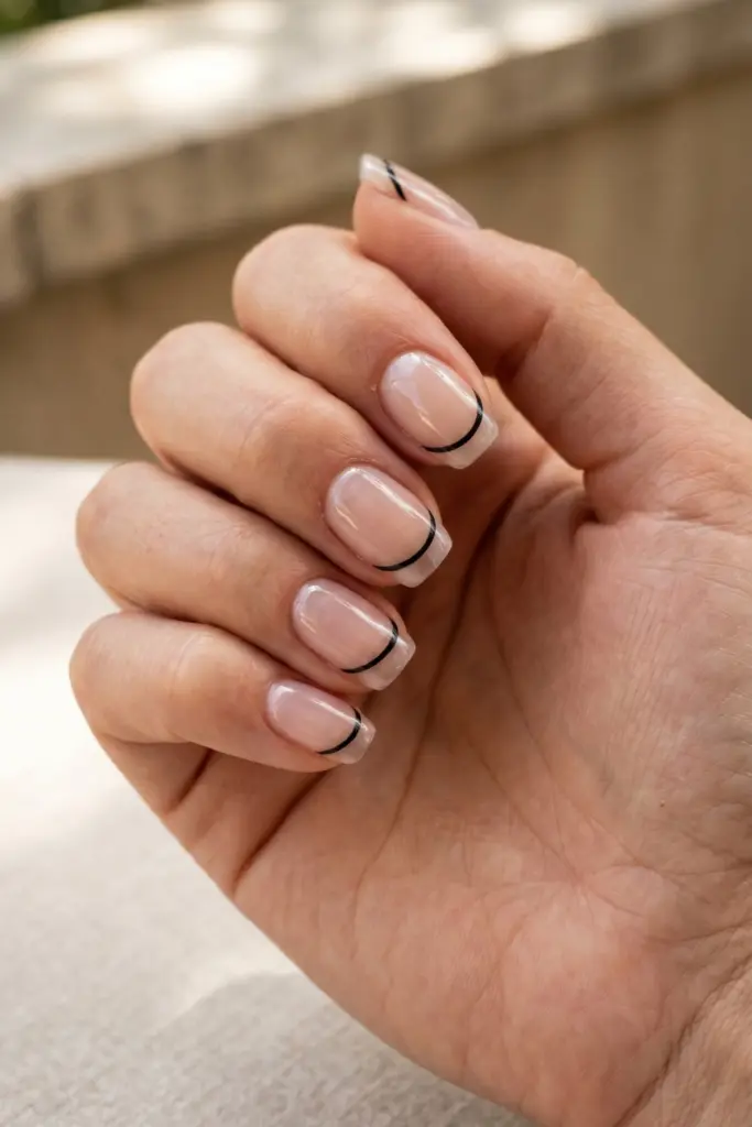 thin-black-line-french-tip-clear