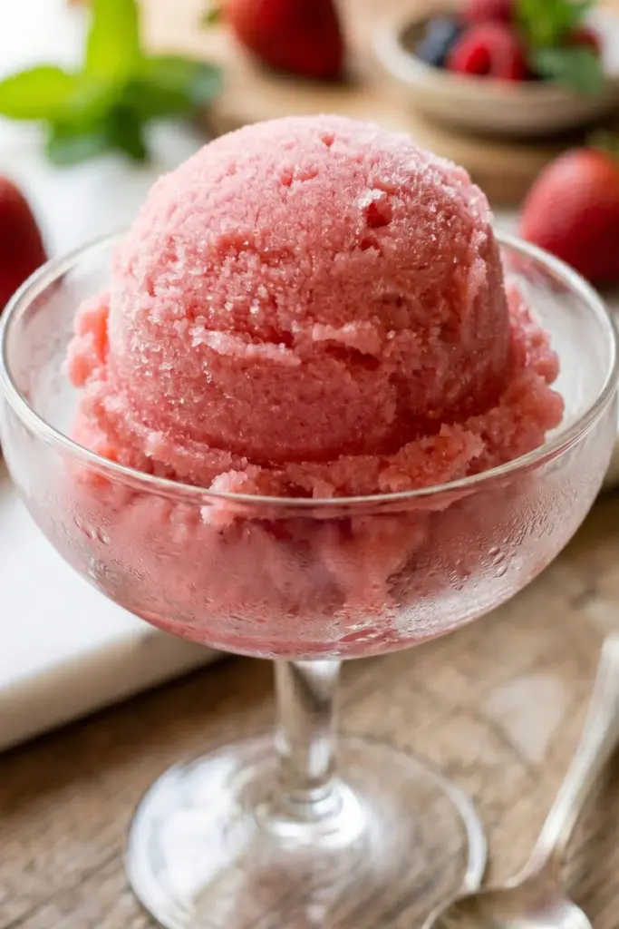 3-ingredient-strawberry-sorbet-easy-summer-desserts