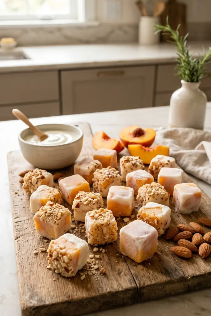 Peach-Frozen-Yogurt-Bites-Easy-Frozen-Desserts-for-Summer-Nights-Recipe-Ideas