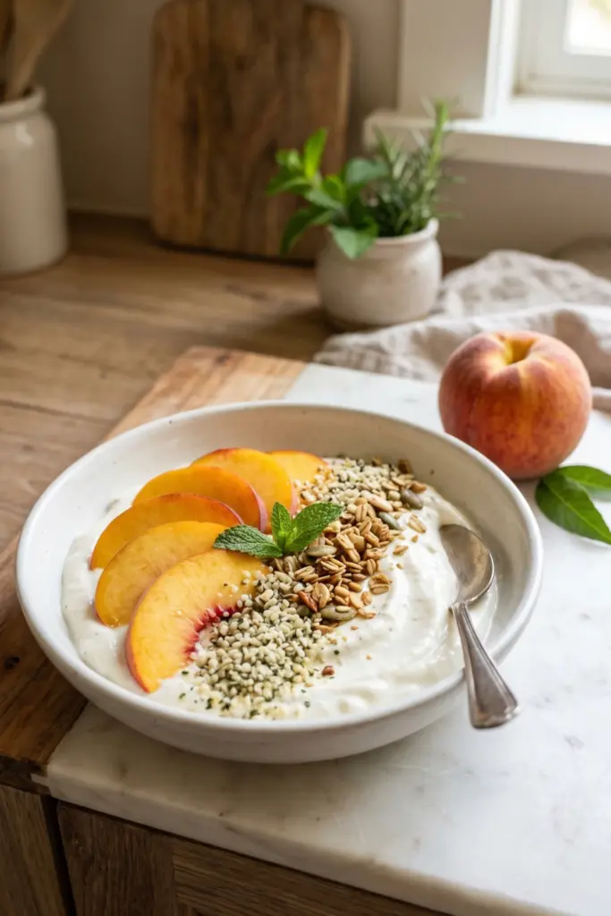 Peachy-Keen-Yogurt-Fruit-Salad-Breakfast-Bowl-Recipe-Ideas