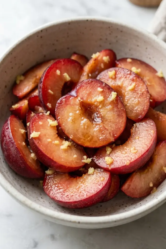 Plum-Ginger-Spice-Fruit-Salad-Breakfast-Bowl-Recipe-Ideas