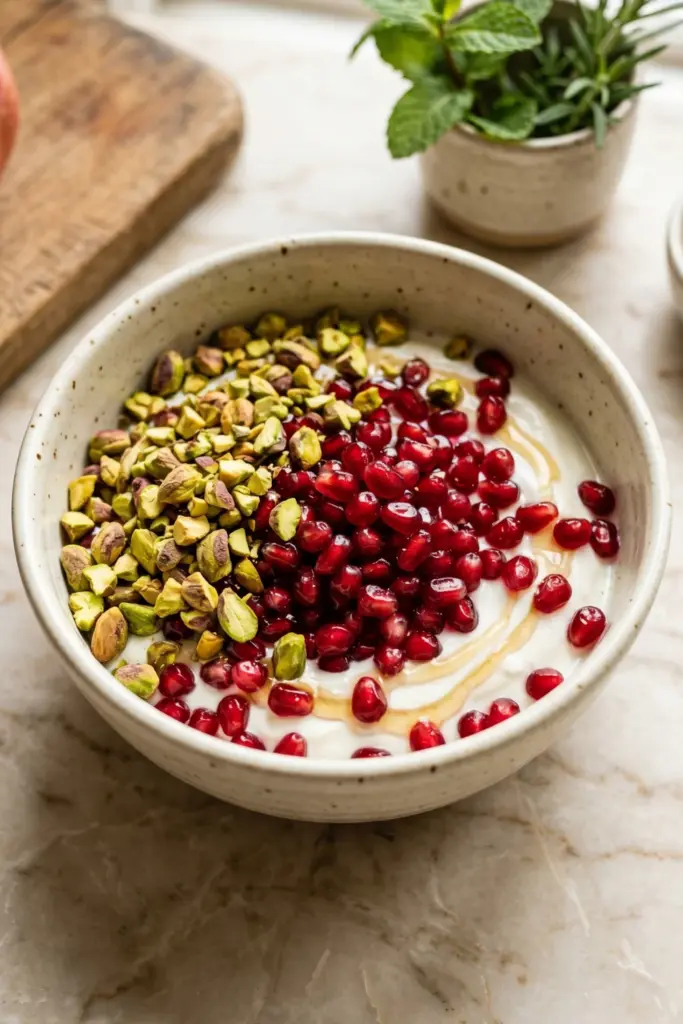 Pomegranate-Pistachio-Delight-Fruit-Salad-Breakfast-Bowl-Recipe-Ideas
