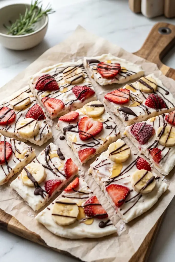 Strawberry-Banana-Frozen-Yogurt-Bark-Easy-Frozen-Desserts-for-Summer-Nights-Recipe-Ideas