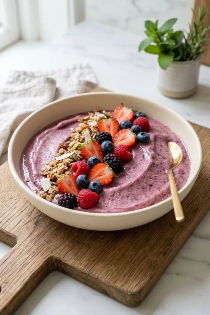 Vanilla-Berry-Smoothie-Bowls-Quick-Summer-Desserts-10Min