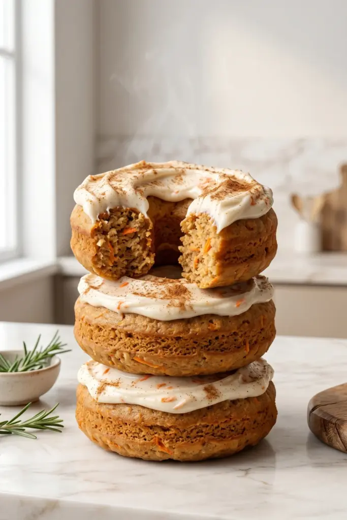 air-fryer-carrot-cake-donuts-healthy-summer-desserts