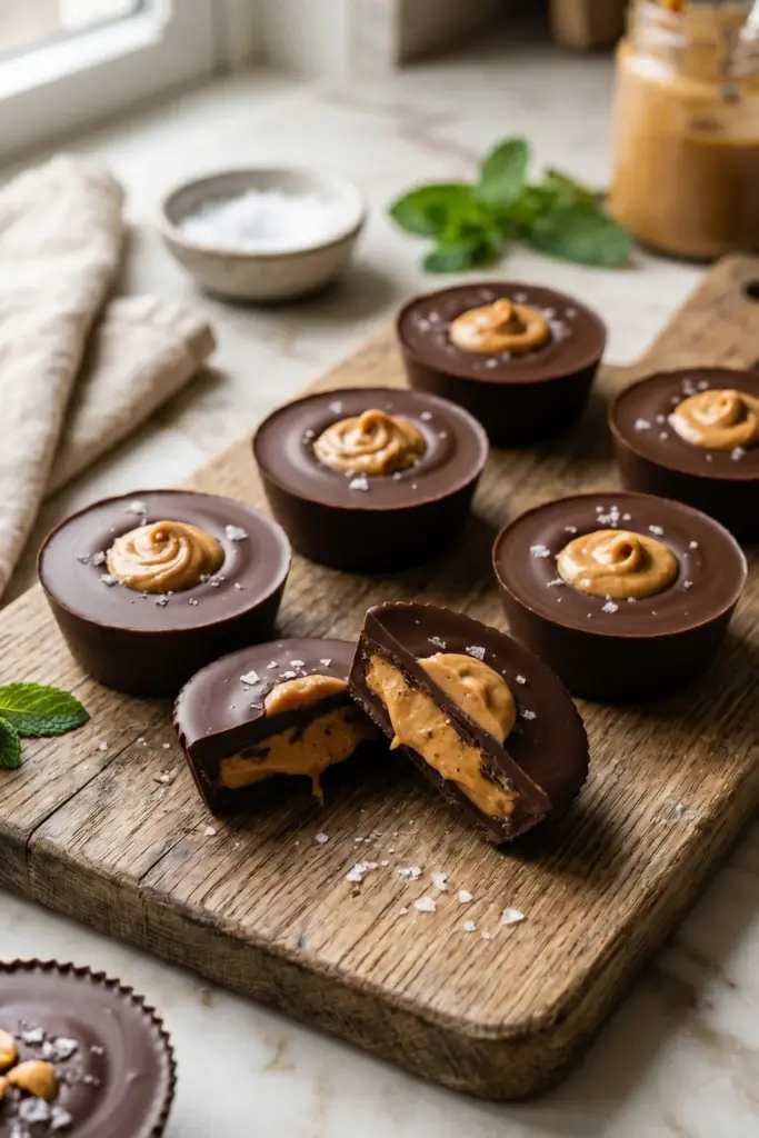 air-fryer-chocolate-peanut-butter-cups-healthy-summer-desserts
