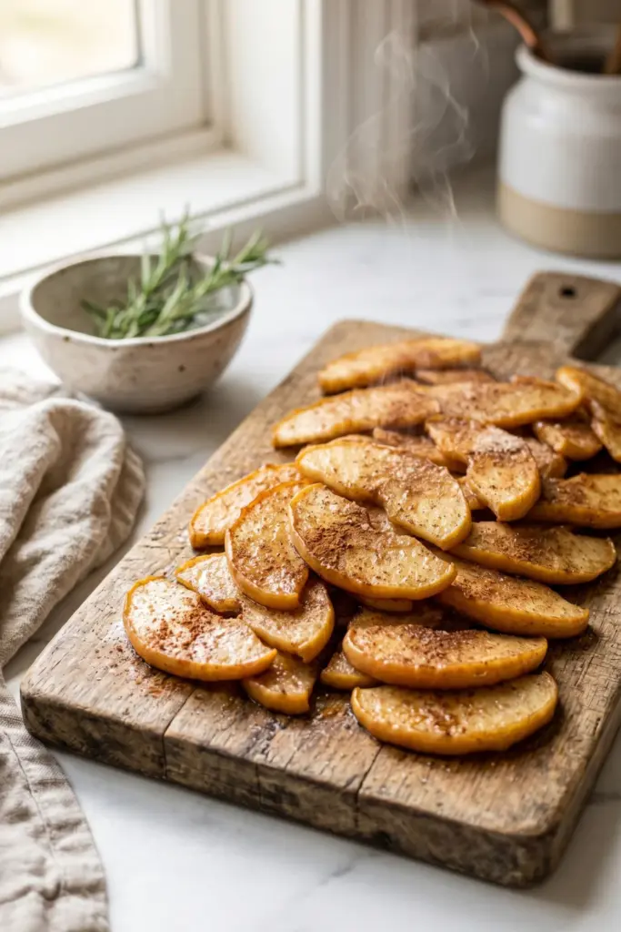 air-fryer-cinnamon-apple-slices-healthy-summer-desserts