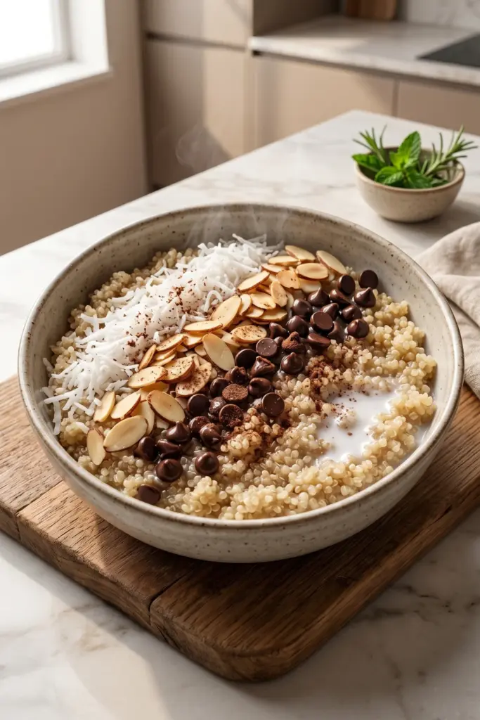 almond-joy-coconut-quinoa-bowl-cozy-breakfasts