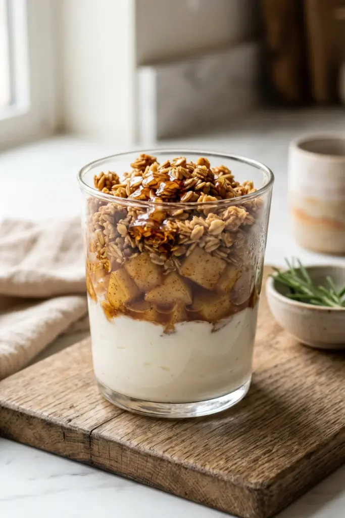 apple-cinnamon-crunch-parfait-cozy-greek-yogurt-breakfasts

