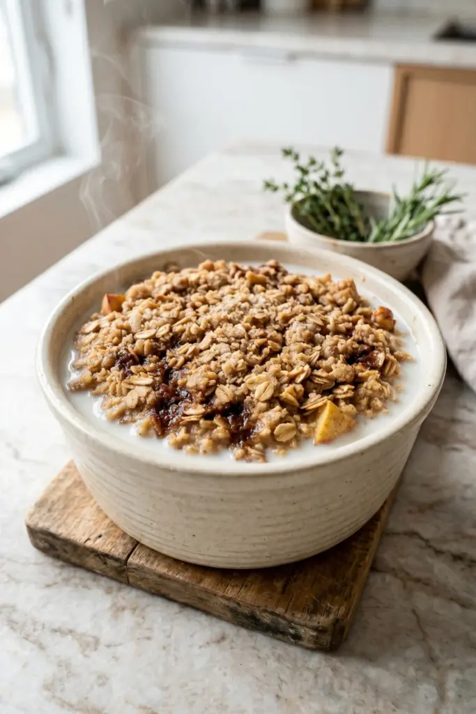 apple-cinnamon-oatmeal-bake-walnut-crumble-inviting-breakfast
