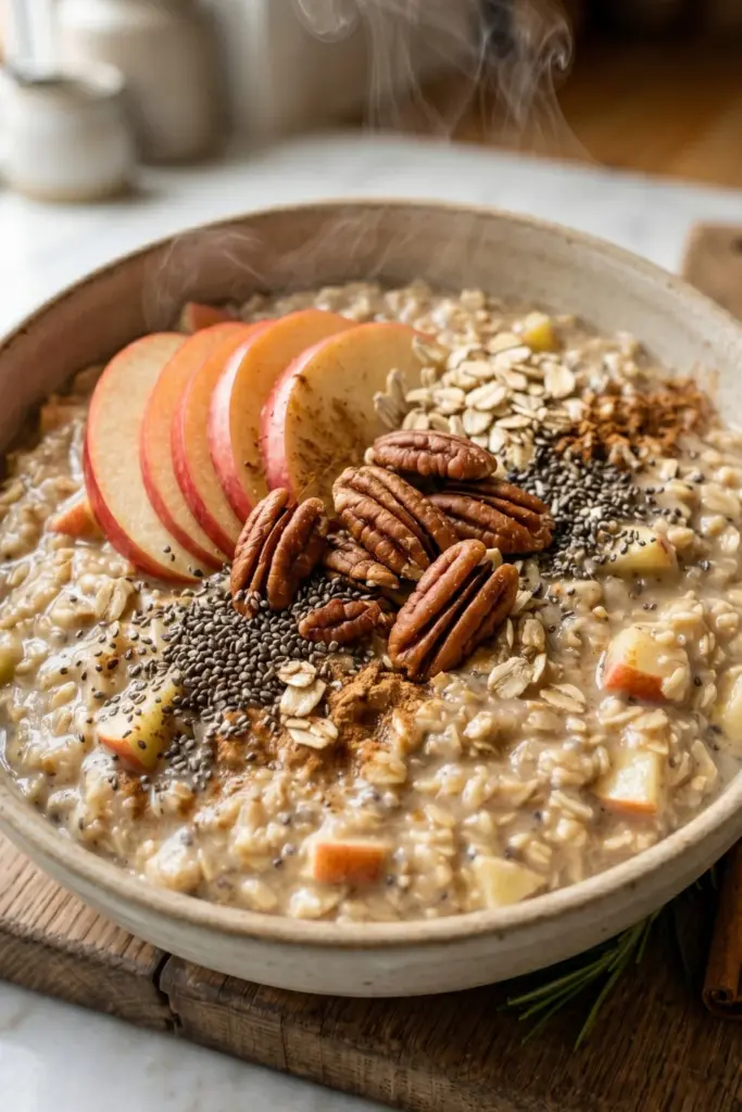 apple-cinnamon-oats-pecans-chia-inviting-breakfast
