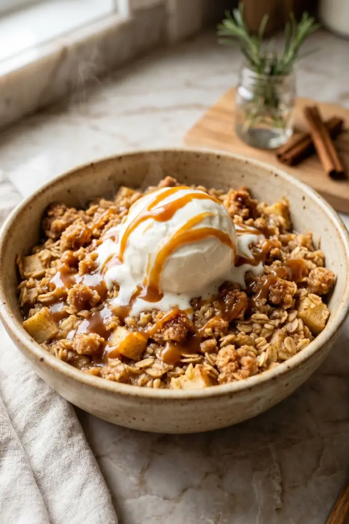 apple-pie-a-la-mode-baked-oatmeal-cozy-breakfast-recipes
