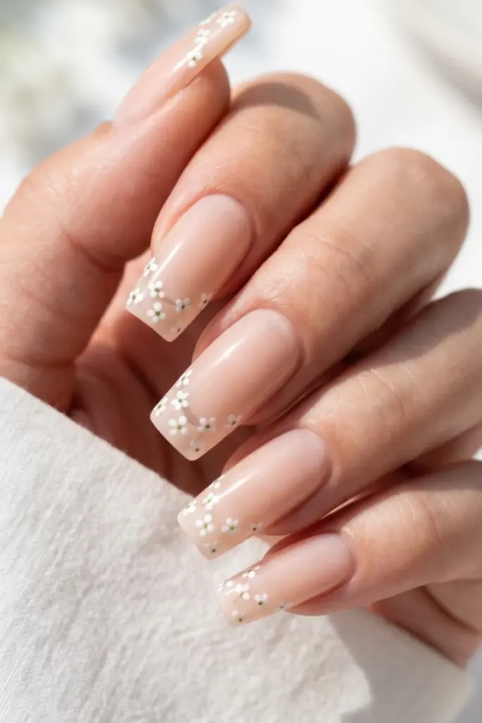 babys-breath-minimalist-french-stunning-floral-french-tip-press-on-summer-nails-designs-ideas