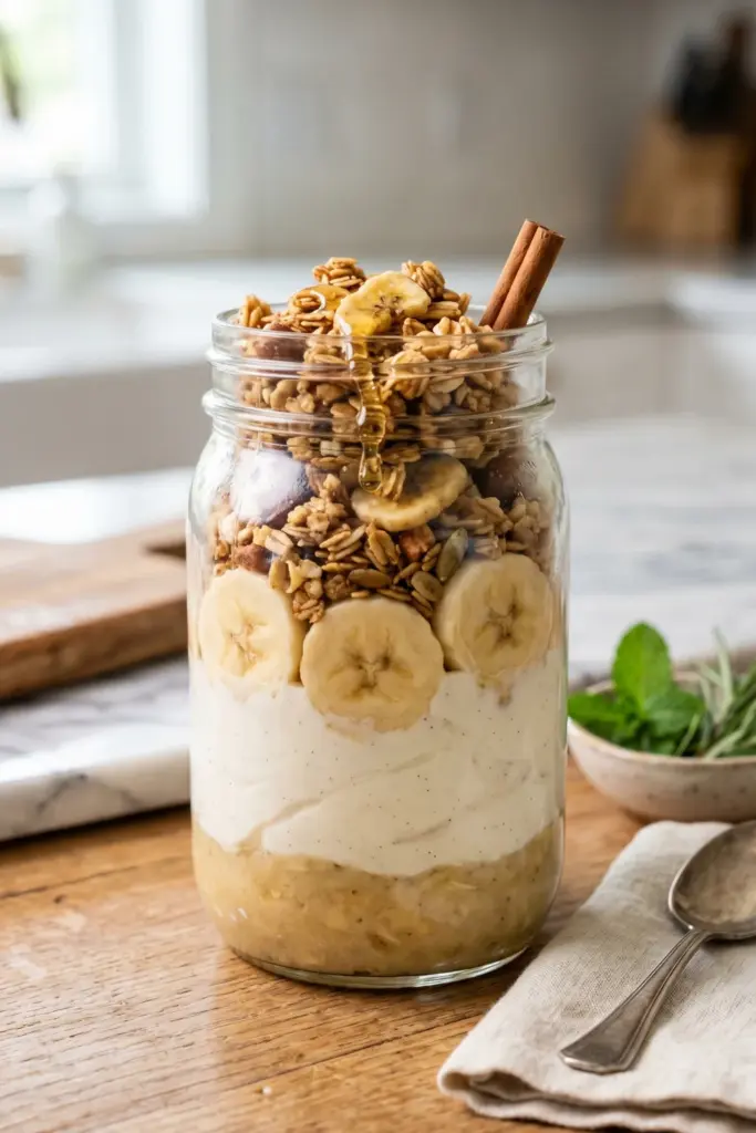 banana-bread-granola-parfait-breakfast-jar