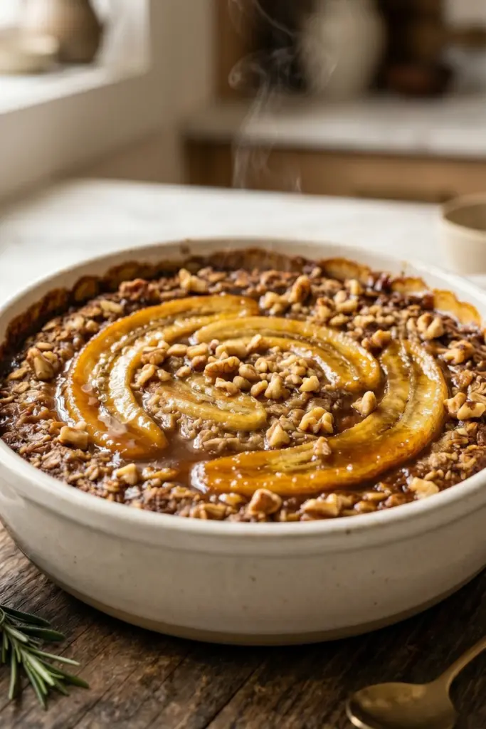 banana-foster-baked-oatmeal-cozy-breakfast-recipes