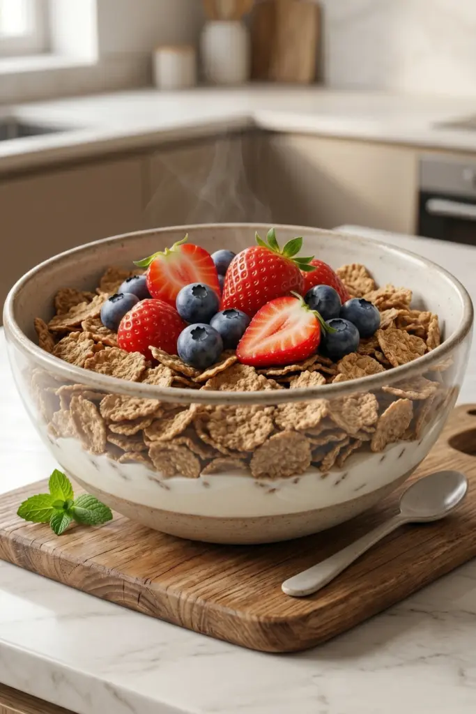 berry-bran-yogurt-crunch-bowl-high-fiber-breakfasts
