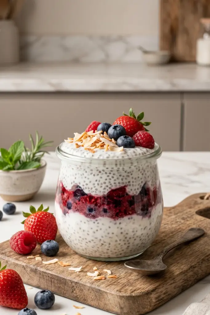 berry-coconut-chia-pudding-cups-summer-mini-dessert