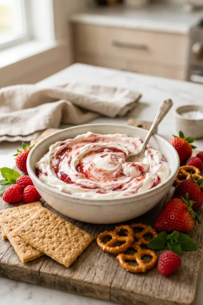 berry-cream-cheese-dip-easy-summer-3-ingredient-desserts
