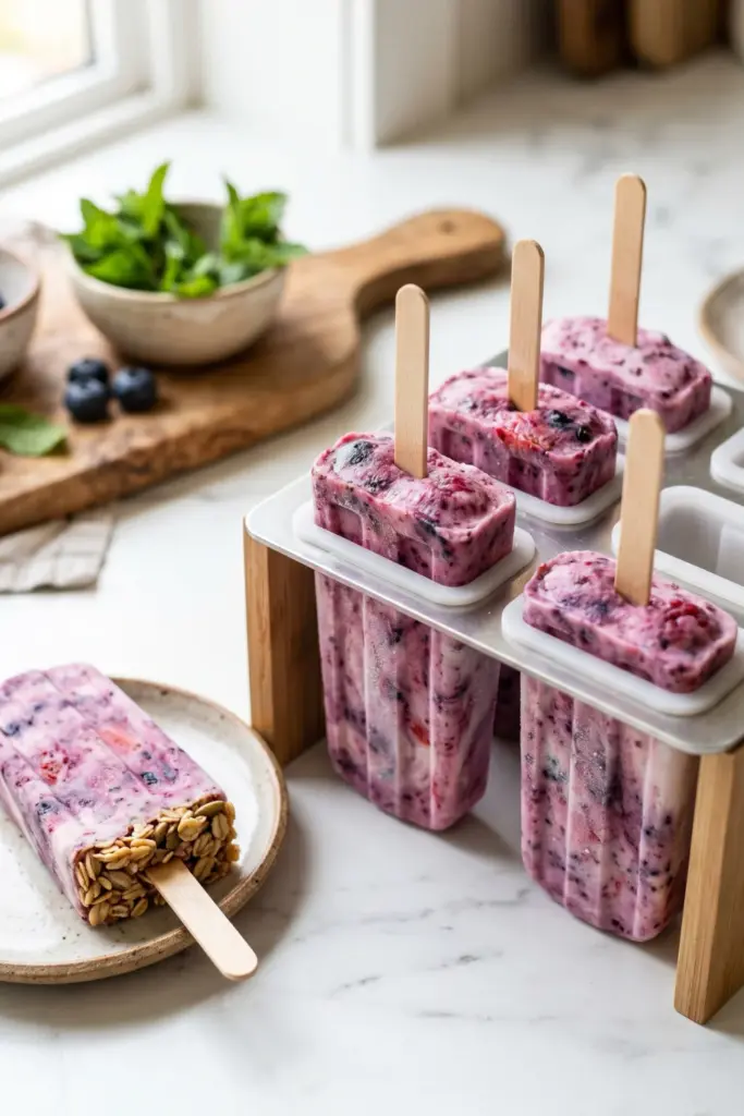 berry-frozen-yogurt-pops-summer-dessert-ideas