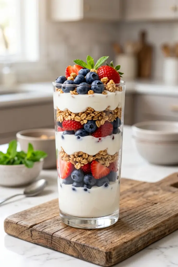 berry-yogurt-parfaits-with-granola-healthy-easy-summer-memorial-day-dessert-recipe-ideas