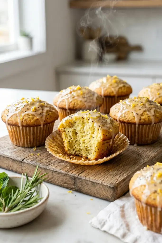 bright-lemon-poppy-seed-muffins-healthy-low-calorie-breakfast