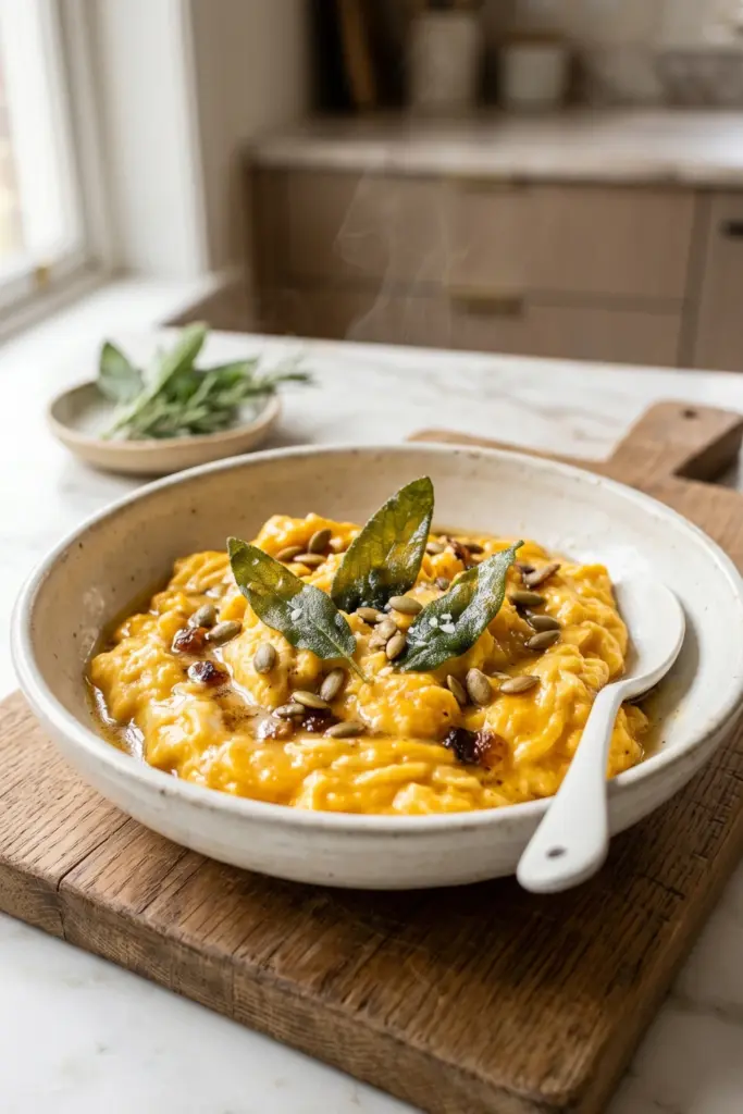 butternut-squash-puree-sage-brown-butter-luxury-scrambled-veggie-breakfast-ideas