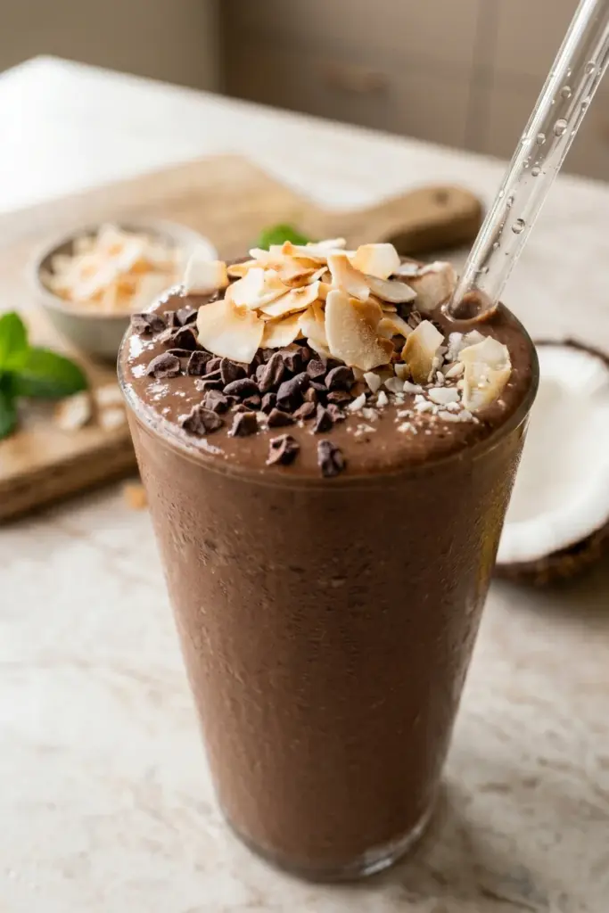 cacao-banana-coconut-bliss-tropical-smoothie-breakfast