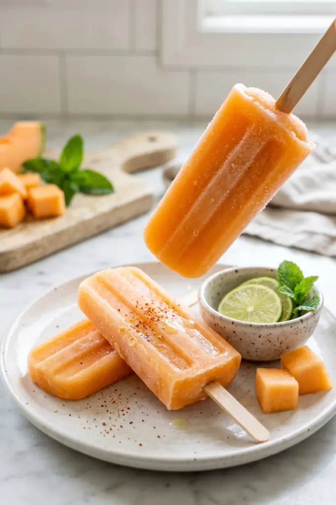 cantaloupe-agua-fresca-pops-healthy-easy-tiktok-summer-dessert