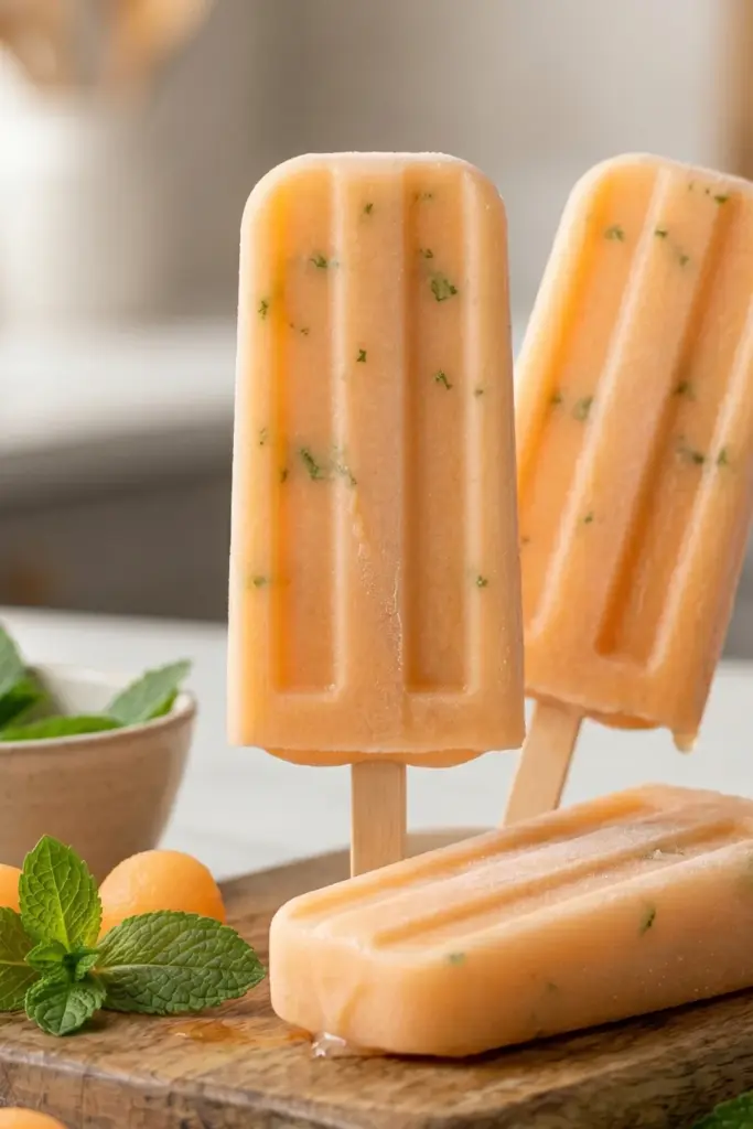 cantaloupe-popsicles-fresh-mint-pool-party-desserts