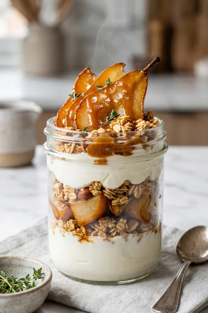 caramel-pear-oat-parfait-cozy-greek-yogurt-breakfasts
