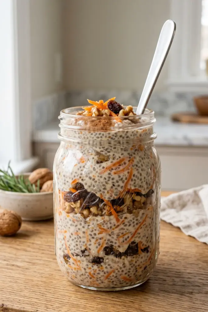 carrot-cake-chia-pudding-raisins-walnut