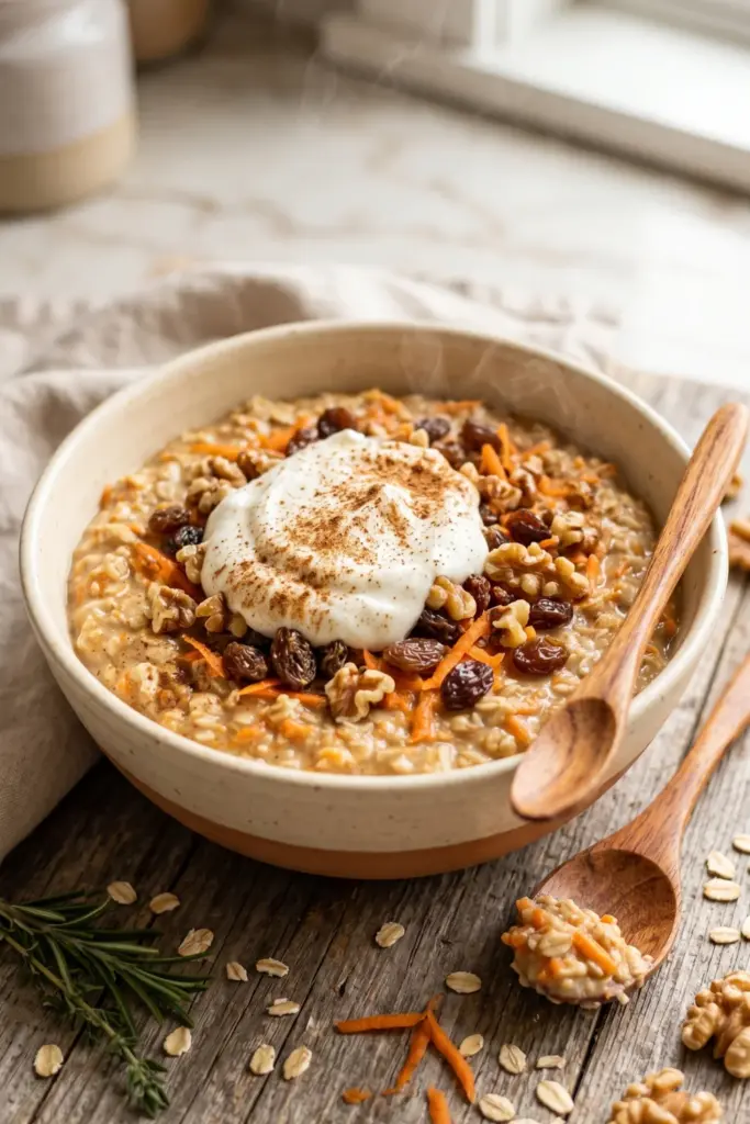 carrot-cake-oatmeal-veggie-packed