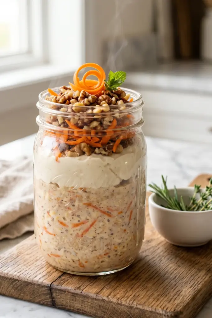 carrot-cake-overnight-oats-breakfast-jar